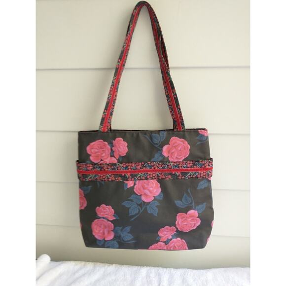 Matilda Jane Black Rose Tote Bag Heart Strings Make your Own Path VGUC - Picture 4 of 5